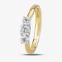 1888 Collection 18ct Gold Brilliant Cut 0.56ct Diamond Trilogy Ring R3-145