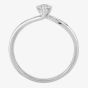 1888 Collection 18ct White Gold 0.30ct Certificated Brilliant Cut Diamond Shoulder Set Solitaire Ring RI-137B(4.0)(.20CT PLUS)