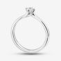 1888 Collection 18ct White Gold 0.25ct Certificated Round Cut Diamond Twist Solitaire Ring RI-137(.25CT PLUS)