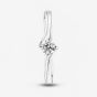 1888 Collection 18ct White Gold 0.25ct Certificated Round Cut Diamond Twist Solitaire Ring RI-137(.25CT PLUS)