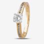 1888 Collection 18ct Rose Gold Brilliant Cut 0.50ct Diamond-Set Solitaire Ring RI-138