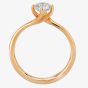 1888 Collection 18ct Rose Gold 0.70ct Diamond Twisted Solitaire Ring RI-137(.70CT PLUS)