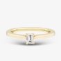 1888 Collection 9ct Yellow Gold 0.33ct Emerald Cut Diamond Solitaire Ring EPP01-9Y-0.33-H-SI2