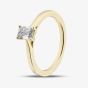 1888 Collection 9ct Yellow Gold 0.50ct Emerald Cut Diamond Solitaire Ring EPP01-9Y-0.50-H-SI2