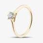 1888 Collection 9ct Yellow Gold 0.33ct Brilliant Cut Diamond Solitaire Ring RPP11-9Y-0.33-H-SI2