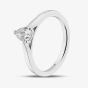 1888 Collection 9ct White Gold 0.50ct Pear Cut Diamond Solitaire Ring DPP02-9W-0.50-H-SI2