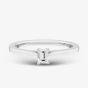 1888 Collection 9ct White Gold 0.33ct Emerald Cut Diamond Solitaire Ring EPP01-9W-0.33-H-SI2