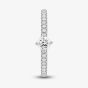 1888 Collection 9ct White Gold 0.40ct Brilliant Cut Diamond Twist Solitaire Shoulder Set Ring RSP01-9W-0.25-H-SI2