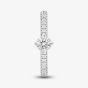 1888 Collection 9ct White Gold 0.48ct Brilliant Cut Diamond Twist Solitaire Shoulder Set Ring RSP01-9W-0.33-H-SI2