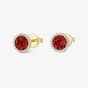 Tivon 18ct Yellow Gold & Brilliant Cut 1.75ct Garnet Stud Earrings EY-0871-GR