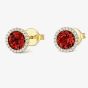 Tivon 18ct Yellow Gold & Brilliant Cut 1.75ct Garnet Stud Earrings EY-0871-GR