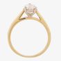 9ct Two Colour Gold Pear-cut Cubic Zirconia Solitaire Ring 3210/CZ
