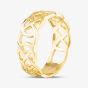 9ct Yellow Gold Open Celtic Style Band Ring S1605Y