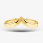 9ct Yellow Gold Wishbone Ring PL210Y