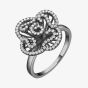 Fei Liu Cascade Silver Cubic Zirconia & Black Rhodium Mini Fancy Ring CAS-925B-004-CZ00
