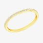 LUXE Silver Gold Plated Cubic Zirconia Full Eternity Ring 8.80.0641