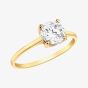 9ct Yellow Gold Cubic Zirconia Solitaire Ring 1.84.8269