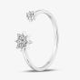 Sterling Silver Cubic Zirconia Star Open Ring 042-59862/SP