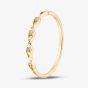 Yellow Gold Plated Sterling Silver Cubic Zirconia Open Teardrop Ring 042-58877/GP