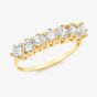 9ct Yellow Gold 7-Stone Crystal Half Eternity Ring 1.84.5211