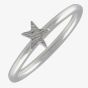 Scarlett Silver Textured Star Stacking Ring R2498S-M