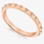 Sterling Silver Rose Gold Pyramid Stacking Ring 8.80.0850