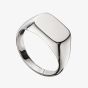 Sterling Silver Mens Plain Signet Ring R3367