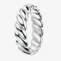 Silver Wide Twist Ring R3450