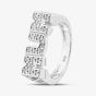 Sterling Silver Cubic Zirconia Mum Signet Ring S2079