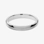 Sterling Silver 3mm Traditional Court Wedding Ring G7713