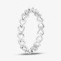 Sterling Silver Open Heart Band Ring 012-26077/SP