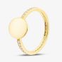Yellow Gold Plated Sterling Silver Engravable Cubic Zirconia Eternity Ring AR9693Z/G