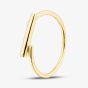 Yellow Gold Plated Sterling Silver Bar Ring AR8314/G