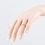 Sterling Silver Cubic Zirconia Engravable Heart Ring 05S2AZR422805