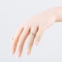 Sterling Silver Cubic Zirconia Open Heart Ring 05S2AZR588304