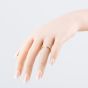 Rose Gold Tone Plated Sterling Silver Cubic Zirconia Heart Open Ring 05S2AVR518610