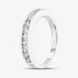 Sterling Silver Cubic Zirconia Half Eternity Ring S2077