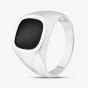 Sterling Silver Black Onyx Signet Ring S2037