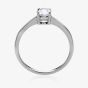 Silver April Oval 'Diamond White' Cubic Zirconia Ring OJS0018R-CZ-D