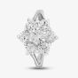 Sterling Silver & Cubic Zirconia Flower Cluster Ring DPR7084SIL