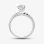 Sterling Silver & Clear Crystal Four Claw Solitaire Ring DPR8208SIL