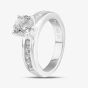 Sterling Silver & Cubic Zirconia Four Claw Solitaire Ring DPR8209SIL