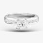 Sterling Silver & Cubic Zirconia Four Claw Solitaire Ring DPR8209SIL