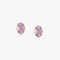 Nomination Gold Plated Pink Cubic Zirconia Oval Stud Earrings 027841/003