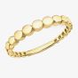  9ct Yellow Gold Graduated Beaded Ring 1.81.0130