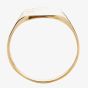 9ct Yellow Gold Half-Engraved Oval Signet Ring G36-A