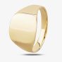 9ct Yellow Gold Plain Cushion Signet Ring G3280