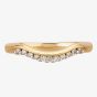 9ct Yellow Gold 2.3mm Off-set Diamond Dipped Wedding Ring 8589/9Y/DQ10