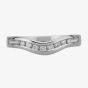 Platinum 3mm Channel-set Diamond Dipped Wedding Ring 4173/PL/DQ10