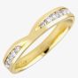 9ct Yellow Gold 3mm Channel-set Diamond V-Dip Wedding Ring 7714W/9Y/DHSI